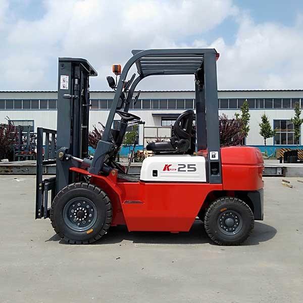 Buy cheap 2.5T Counterbalance Warehouse Lift Truck Container Mast 4.5m Gasoline Forklift from wholesalers