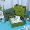 Buy cheap Green Lid And Base Box Rigid Cardboard Carton Box Gift Packaging Paper Boxes from wholesalers