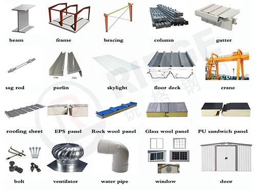 40x60 Prefab Metal Building , Light Steel Shed Structure Australian Standards