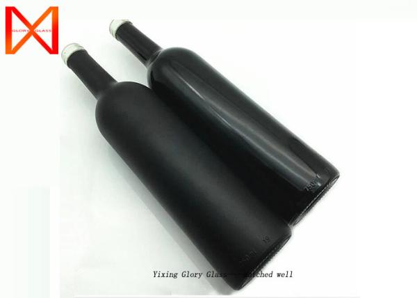 Buy cheap Matte Appearance Empty Glass Wine Bottles Delicate Finish Clear Outline from wholesalers