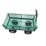 Versatile Iron Four Wheel Garden Trolley Modern Style For Heavy Duty Work
