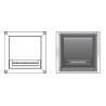 Buy cheap 4'' 100mm Bathroom Vent Hood / Louvered Vent Hood With Water Color Customized from wholesalers