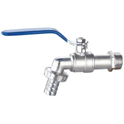 Bibcock Ball Valve With Brass / Zinc Body & PVC Filter Rubber Gasket Bibcock For