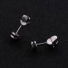 Buy cheap Fashion punk style Halloween skull head stud earrings stainless steel plating men's jewelry earrings from wholesalers