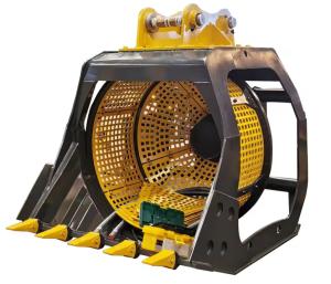 Wholesale Sand Soil Screening Bucket Excavator Screening Rotating Bucket CE Certified from china suppliers
