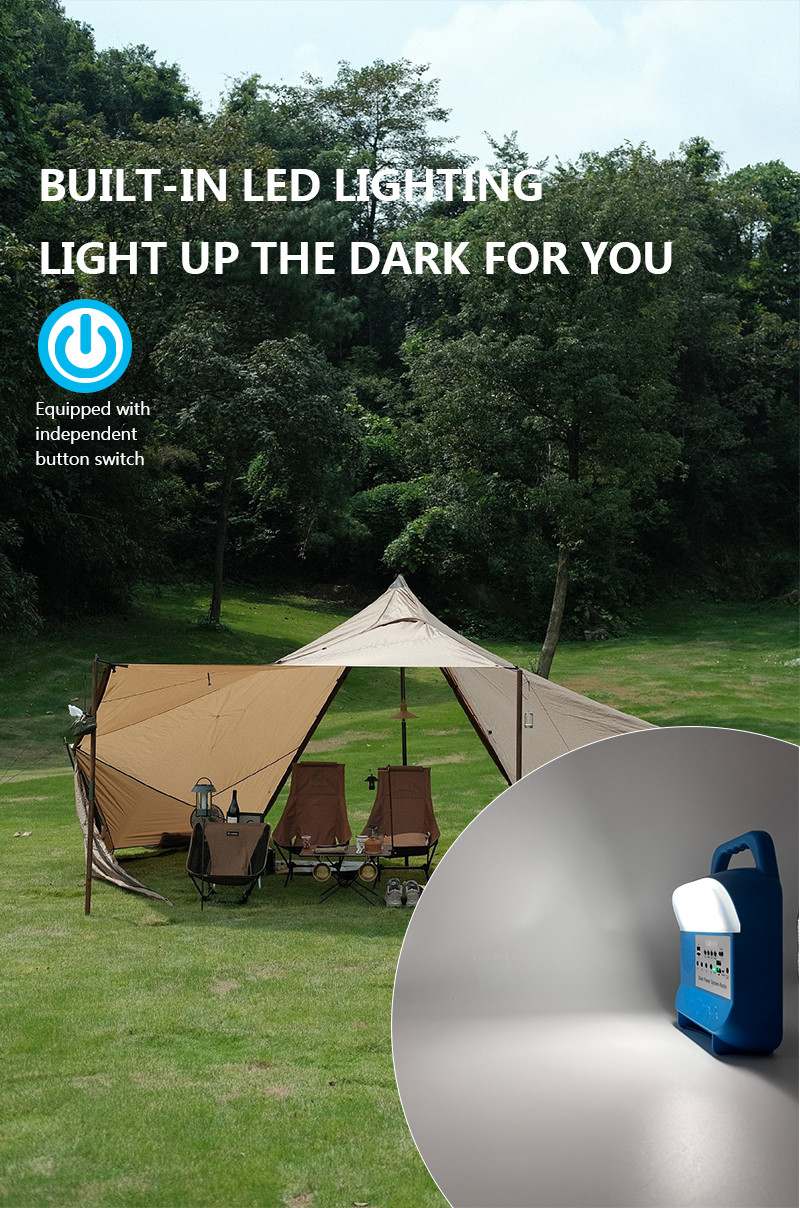 Portable Solar Energy Power Station Lighting System For Indoor Ceiling Light