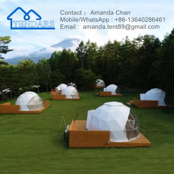 Buy cheap Glamping Luxury Outdoor PVC Dome Hotel House Domes Tent Half Dome Tent For Activity from wholesalers