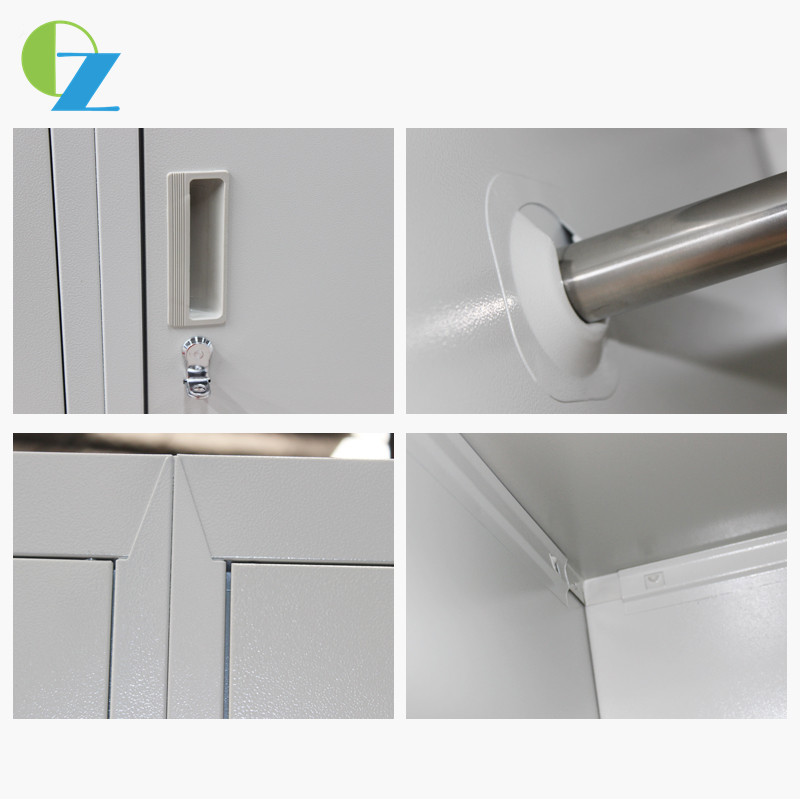 Lateral 0.6mm 4door Steel Office Lockers Gym School Changing Room Locker