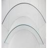 Buy cheap Dark Blue Solar Controlled Low-E Insulating Glass Curved Glass Curtain Wall from wholesalers