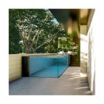 Outdoor Aboveground Infinity Swimming Pool Fiberglass Lucite Acrylic Density 1