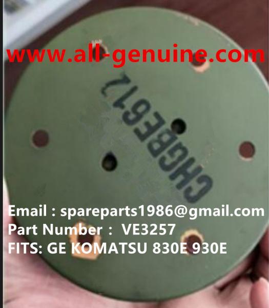 VE3257 BRAKE PAD KOMATSU GE TEREX UNIT RIG BUCYRUS MT4400AC MT5500 MT3600 NTE240