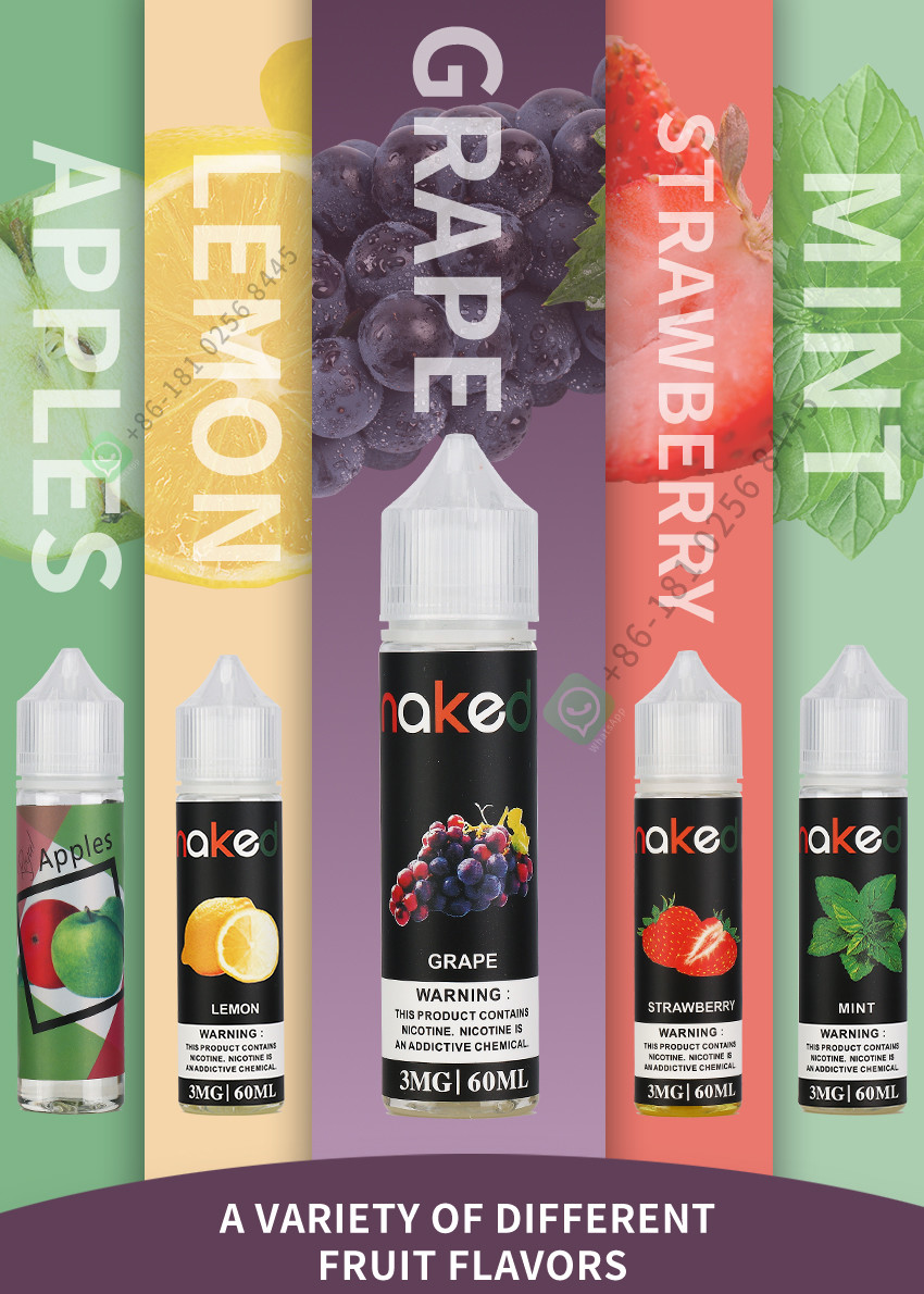 100mL Vapor Juice E Liquid For Electronic Cigarette Natural Ingredients Grape Flavor