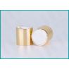 Buy cheap Gold Disc Top Cap 24/410 With White Top Cap Dispenser Cap For Shampoos from wholesalers