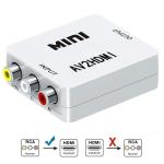 Mini CVBS RCA AV To HDMI Audio Video Converter Adapter 1080P