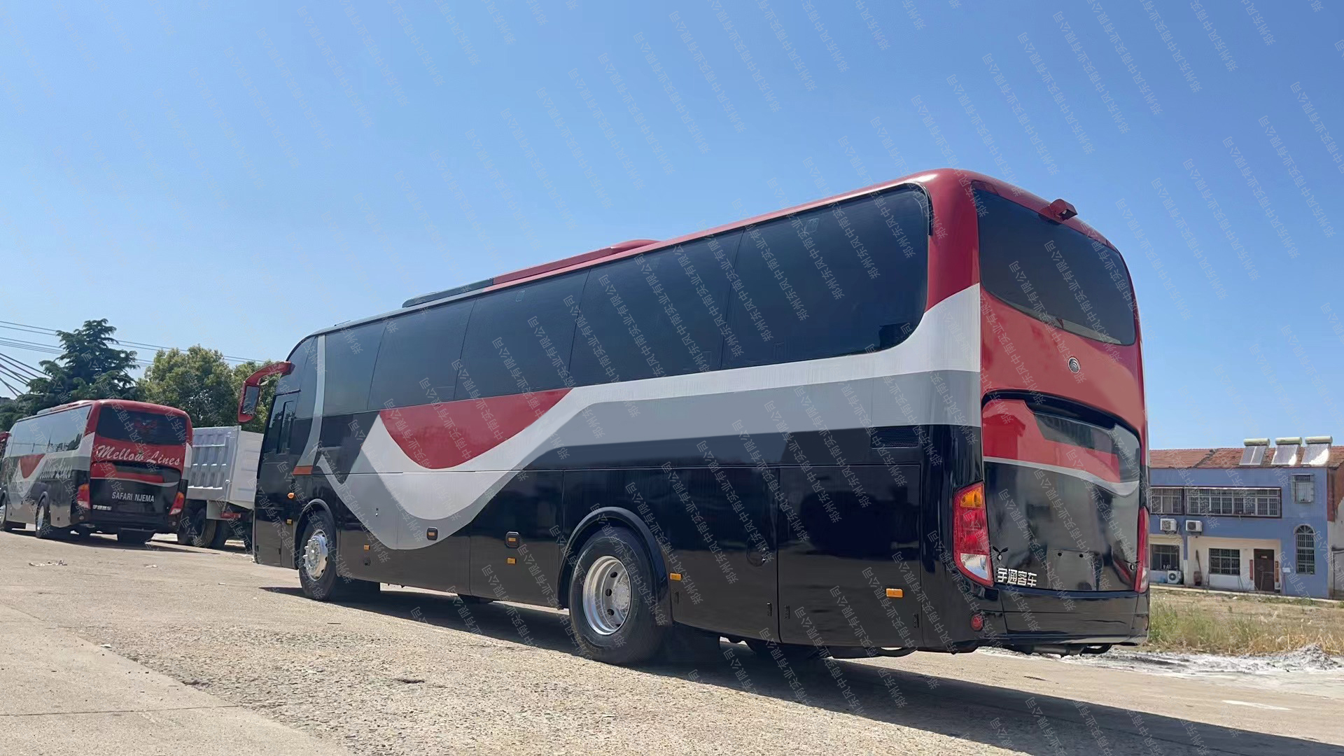 Good Condition 50 Seats Coach Buses Used Bus For Africa with Manual Transmission Type