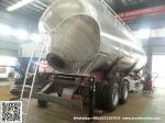 Aluminum Alloy Wheat Flour Bulk Tanker with Tipping Hydraulic Cylinder (6000USG