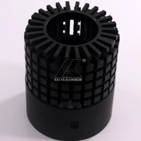 Buy cheap Black Anodized CNC Extruded Heat Sink , Heat Sink Material Beautiful Design from wholesalers