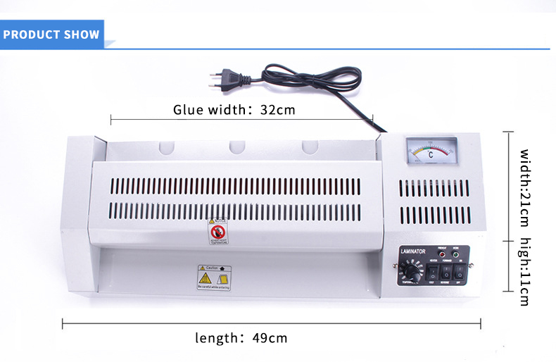 A3 Office Laminator Speed 600mm/Min Laminating 1mm Thickness For Sealing Paper