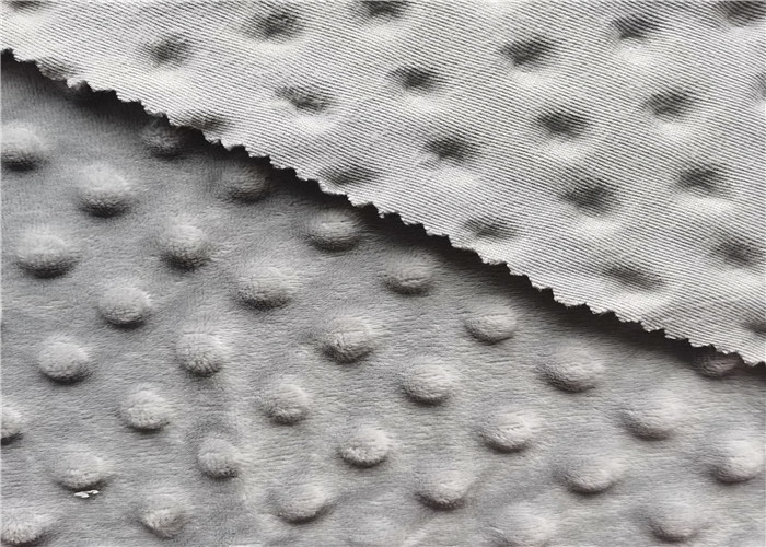 FDY Fabric Super Bubble fabric Warp Knit Minky Dot Plush Fabric For Baby Blanket Cloth