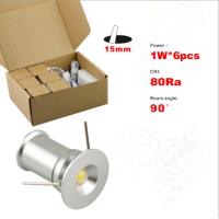 Buy cheap 6pcs 1W recessed Mini LED light lamp decorate wall panel Spotlight Driver+wire product