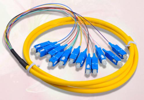 Buy cheap Cable OD 0.9mm 2.0mm 3.0mm Fiber Optic Pigtail SM low return loss and high transmmit the signal from wholesalers