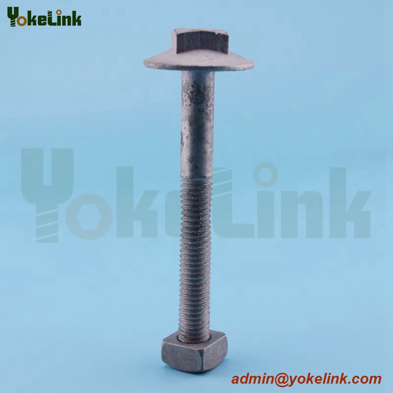 5/8'' brace bolt with hex nut for pole line hardware
