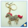 Buy cheap High Quality Sparkling Running Horse Keychain Crystal Rhinestone Purse Pendant Handbag Charm Exquisite Small Gifts from wholesalers