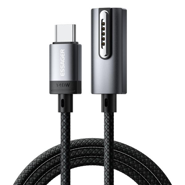 Buy cheap ESSAGER ES-X69 Series 140W USB C Cord for MacBook Magnetic Charging Cable from wholesalers