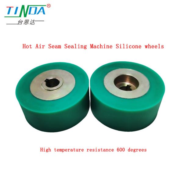 Buy cheap Customized High Heat-Resistant 350 Grey Silicone Wheels for YF 301 H H Sewing Hot Air Seam Sealing Machine from wholesalers
