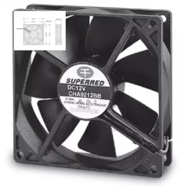 Buy cheap Plastic PBT 94V0 Auto Cooling Fan 92X92X25 Fan 23dB Low Noise Level from wholesalers