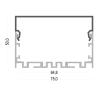 Buy cheap 75*50mm Indoor Extrusion Aluminum Profile For Led Strip Lighting from wholesalers
