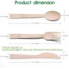Buy cheap Pre Rolled Bamboo Cutlery Pack Bamboo Utensils (6.7" 25 Forks 25 Spoons 25 Knives 25 Napkins) Compostable Flatware from wholesalers