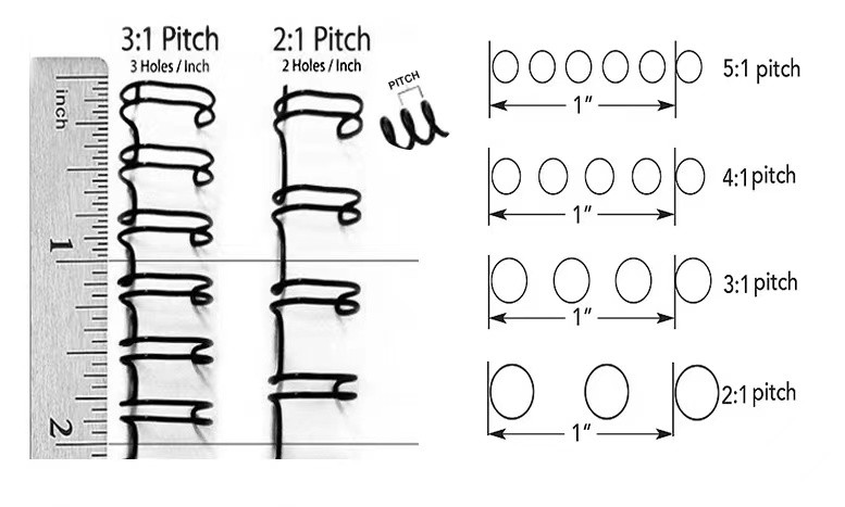 Brochures And Documents Gold Bronze Wire O Binding 44MM 2:1 Pitch