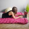 Buy cheap Sustainable Flannel Knitted Blanket in 22 Colors Customizable Handmade Throw Blanket from wholesalers