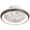 Buy cheap Modern LED Lights Enclosed Ceiling Fan with 6 Wind Speeds Bladeless Fan Chandelier for Bedroom Living from wholesalers