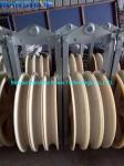Grounding Roller Galvanized Nylon Sheave Aerial Cable Pulley Block With Standard
