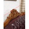 Buy cheap European Classic Solid Wooden Carving Frame with Italy Leather Upholstery Sofa Set from wholesalers