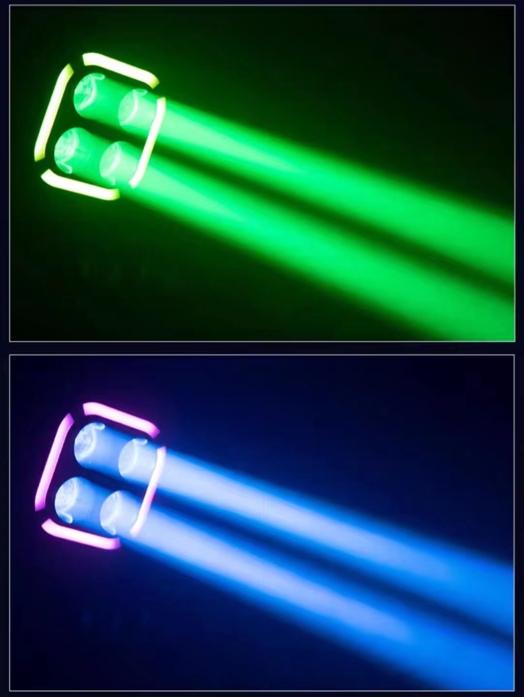 4X60W RGBW 4in1 Zoom LED Beam Washer Moving Head Stage Light with LitePro DLX Layout