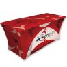 Buy cheap 8 Ft Trade Show Tablecloths With Logo 200gsm Elastic Polyester Material Eco Friendly from wholesalers