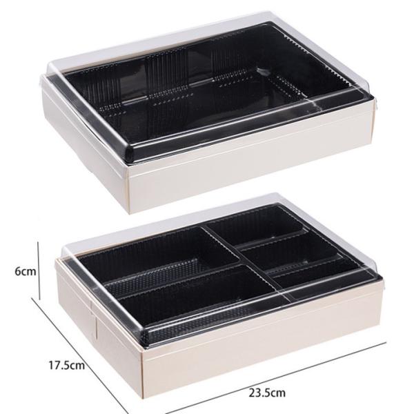 Buy cheap Disposable Biodegradable Fast Food Box, High Grade Commercial Sushi Wooden Box Salad Packing Box from wholesalers
