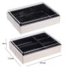 Buy cheap Disposable Biodegradable Fast Food Box, High Grade Commercial Sushi Wooden Box Salad Packing Box from wholesalers