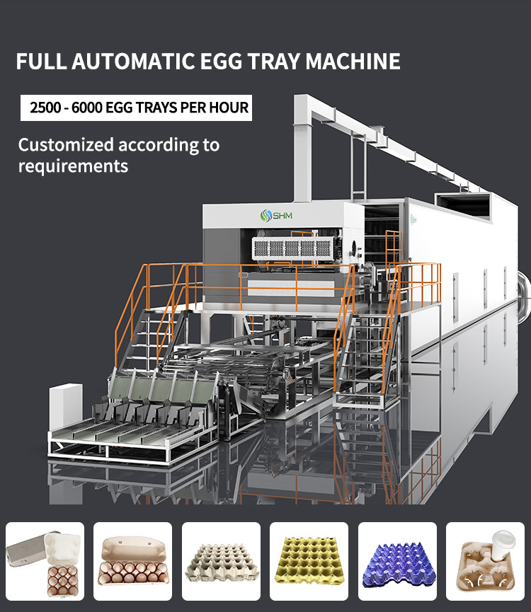 Paper Pulp Egg Tray Thermoforming Machine Egg Tray Dryer Machine