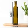 Buy cheap Glass Collar Clear 500ml 750ml Dark Green Round Marasca Cooking Oil Bottle With Lid from wholesalers