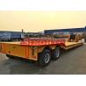 Buy cheap 2x2 50 T Low Loader Semi Trailer , 2 Line Four Axle Heavy Duty Low Bed Trailers from wholesalers