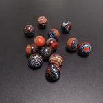 Luxury Colorful Rainbow Carbon Fiber Products Beads Bracelet Ball Unique