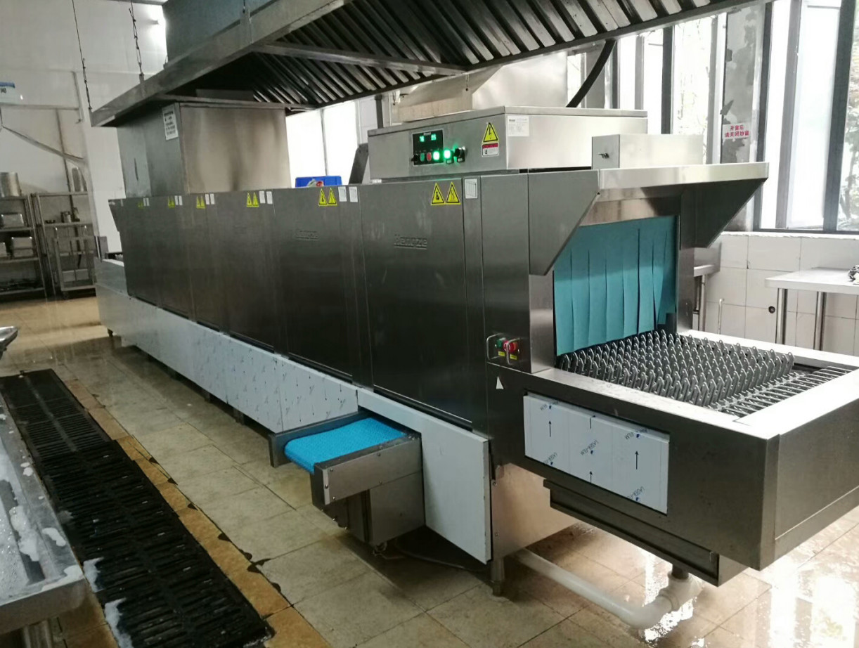 Automatic Stainless Steel Commercial Dishwasher Machine High Temperature Control