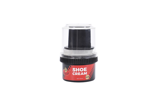 Black Shoe Polish Cream 50 Ml For Leather Products With Shoe Shine Sponge Applicator Restore Shoes Or Boots OEM