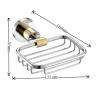 Buy cheap Dry And Clean Wall Mounted Soap Dish Holders Polished Gold Drain Design from wholesalers