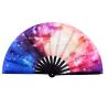 Buy cheap Women Men Bamboo And Nylon Cloth Folding Hand Fan Festival For Party from wholesalers