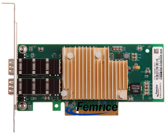 Femrice 10Gbps Dual Port Gigabit Ethernet PCI Express x8 Server Adapter Intel 82599ES Chip SFP+ Slots Network Controller